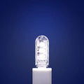 Small white USB LED night light for baby nursery with white and warm light settings.