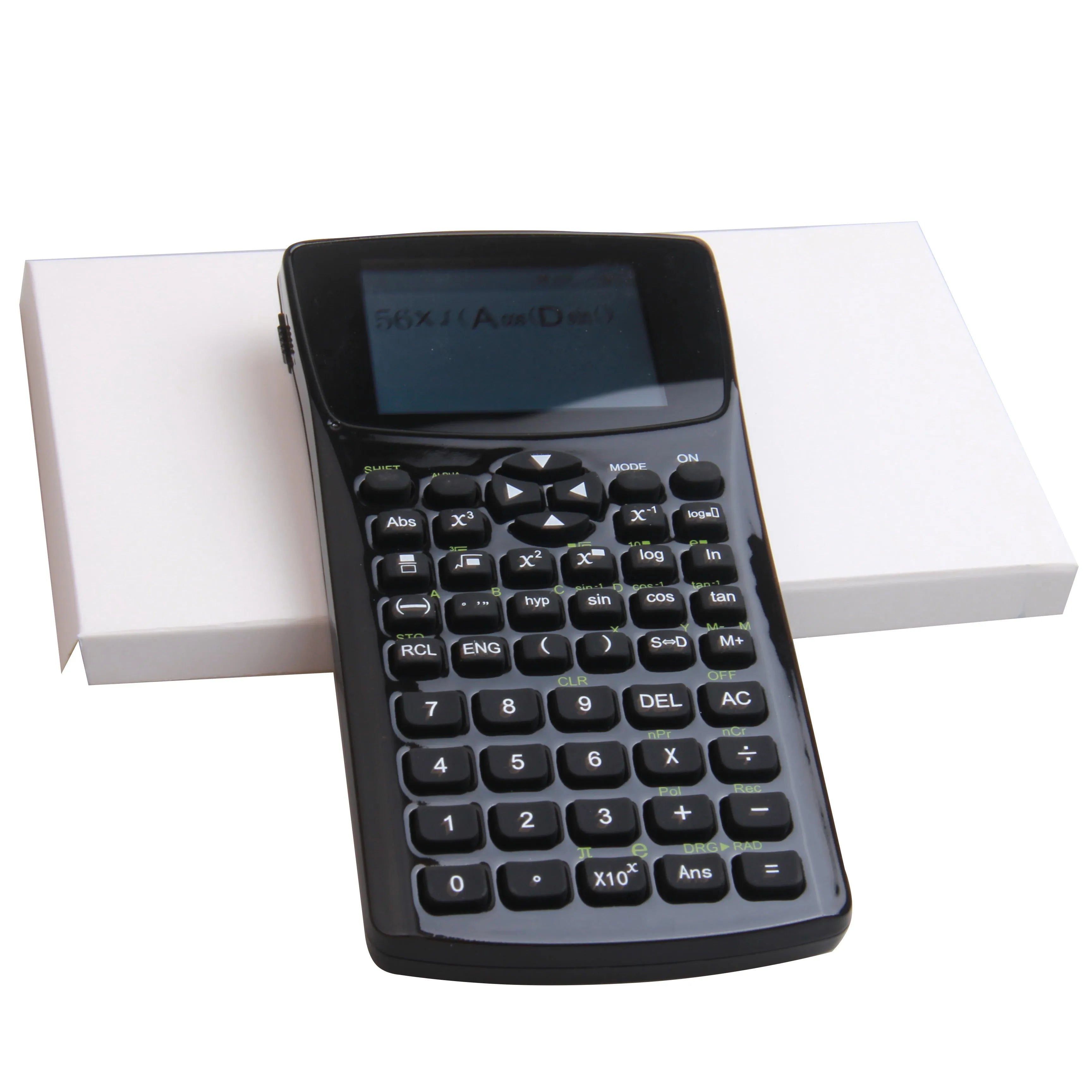 Compact black multifunctional e-book reader with colour display and wrist strap.