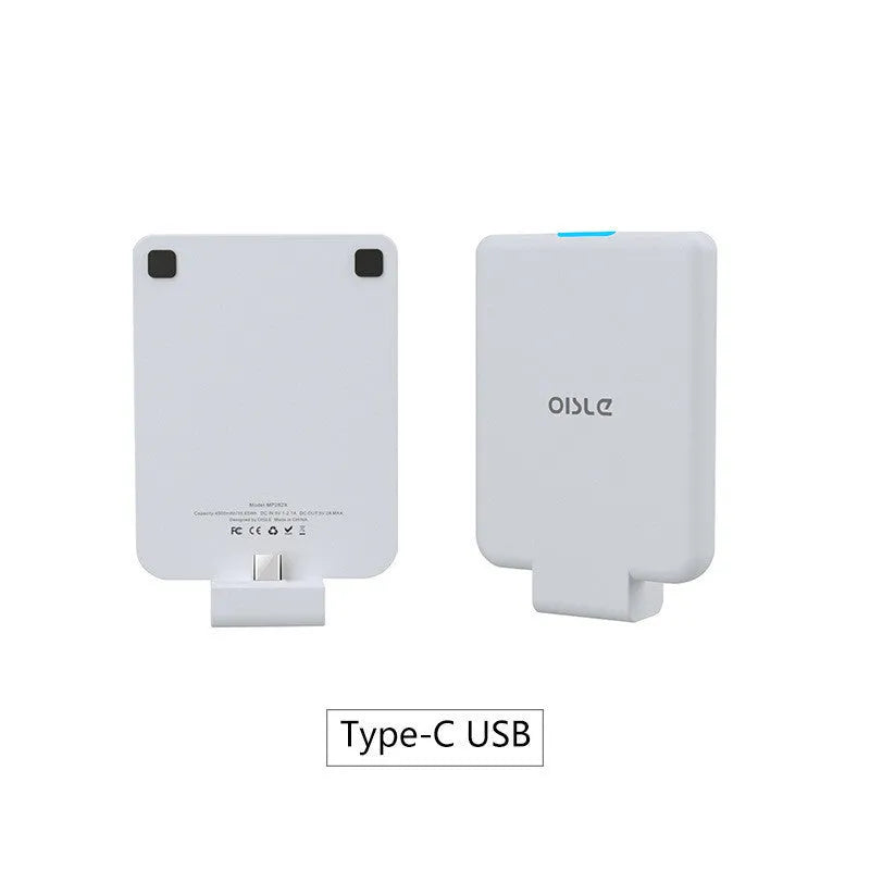 MP282P back clip battery 4500mAh for iPhone Android Type-C in black slim 9mm design
