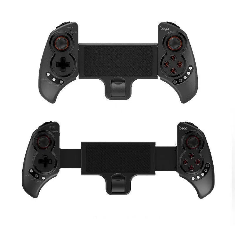 Wireless telescopic game controller holding mobile phone with ABS plastic construction and USB connection