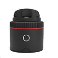 PIVO facial and face tracking camera stand in matte black with smartphone on rotating base