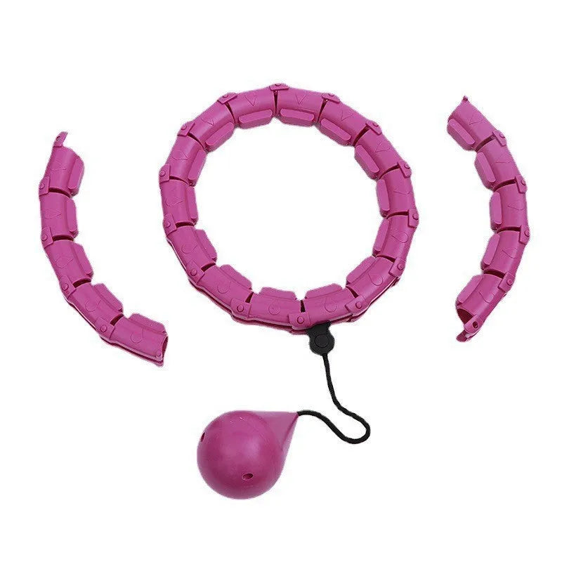 Massage soft ball detachable ABS plastic sports fitness slimming waist in pink