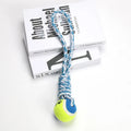 Red and white cotton rope dog toy approximately 38cm long for medium and large breeds