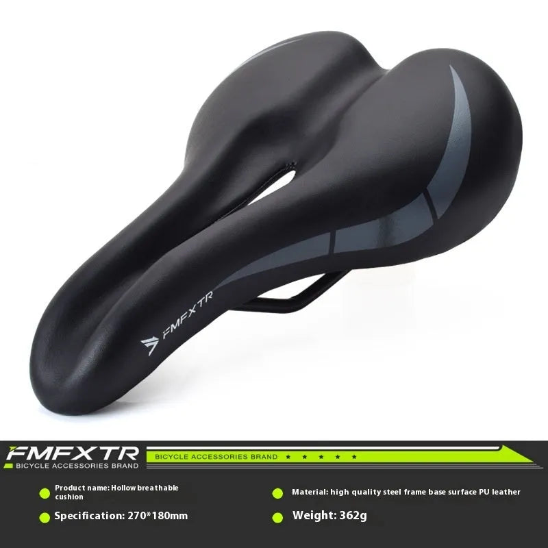 Bicycle seat cushion with hollow airflow design in 3147 colour measuring 270mm by 180mm