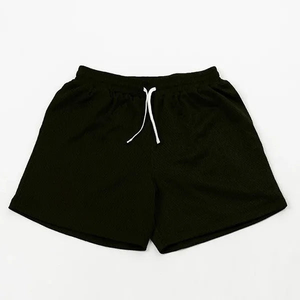 Men's mesh quick-drying athletic shorts in multiple colours for summer fitness