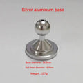 Aluminium alloy instrument panel base plate in silver and black for universal car dashboard mount