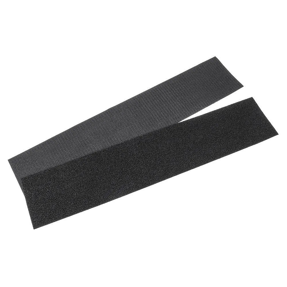 Double-sided self-adhesive licence plate fixing tape measuring 100x500mm with Velcro