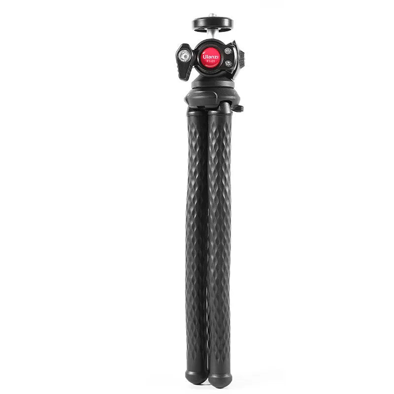 Black octopus style mobile phone tripod set with clip extended to 360mm length
