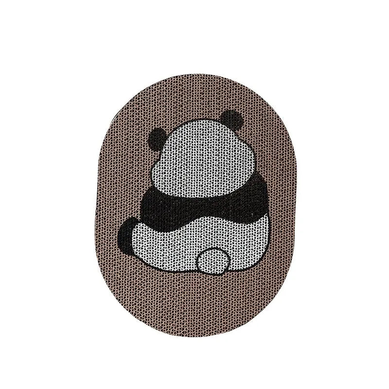 Blue Clouds cartoon cat scratching board made of natural sisal with sticky wall backing for furniture protection