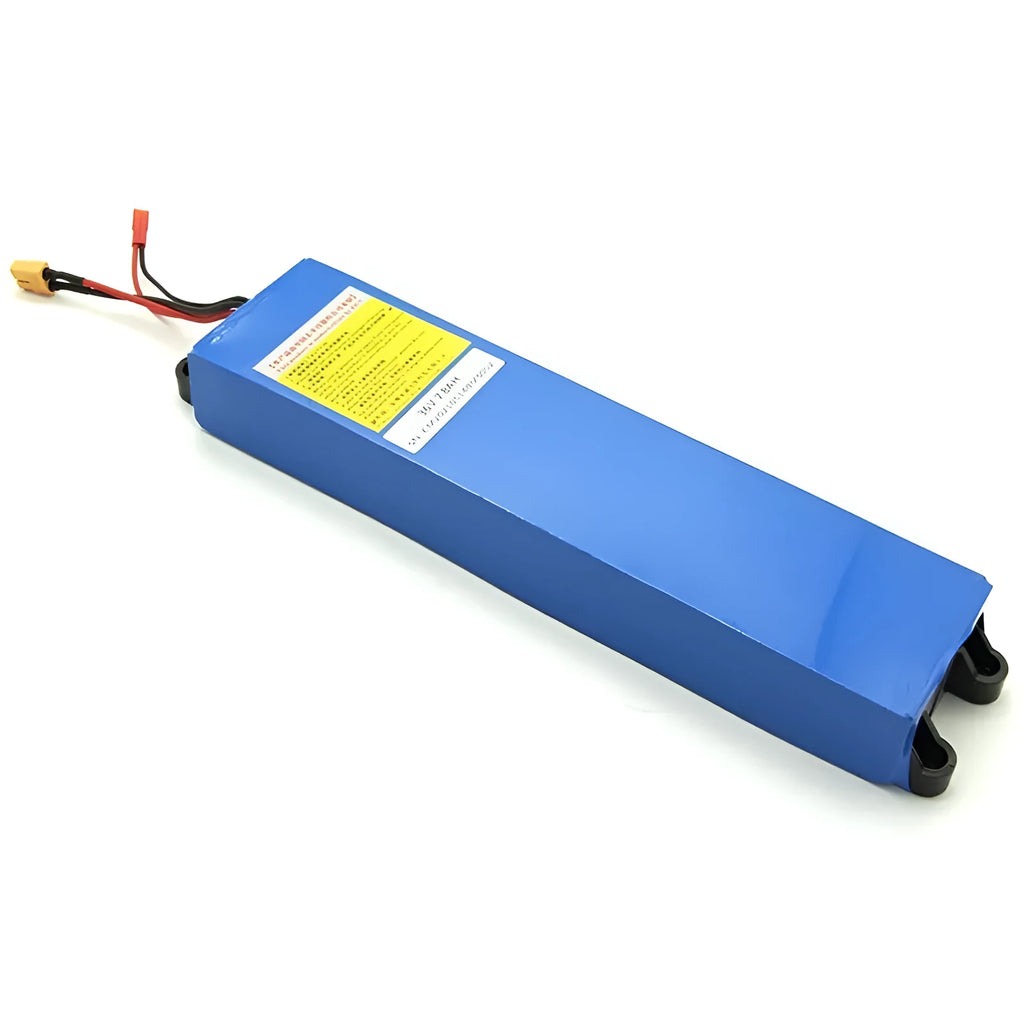 36V lithium battery pack for electric scooters with capacity options of 6.6Ah, 7.8Ah, and 10.4Ah