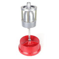 Portable wheel balancer with bull's eye level and aluminium head for tyre balancing