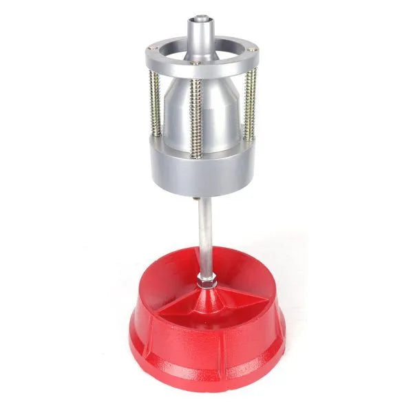 Portable wheel balancer with bull's eye level and aluminium head for tyre balancing