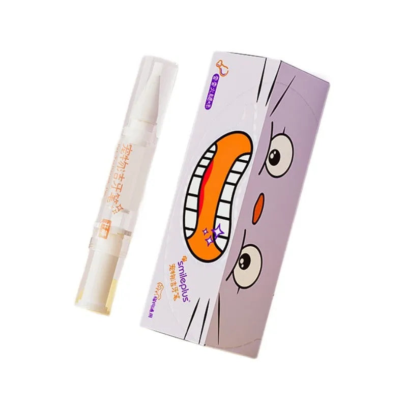 Pet toothbrush pen with whitening gel for dog and cat teeth cleaning