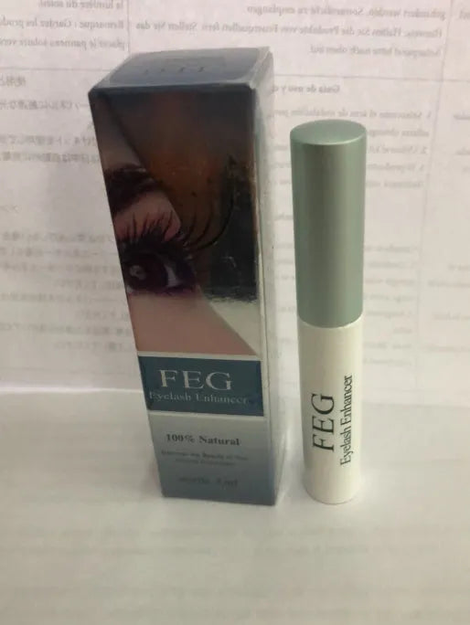 Eyelashes enhancer clear brush-on serum for lash growth in compact bottle