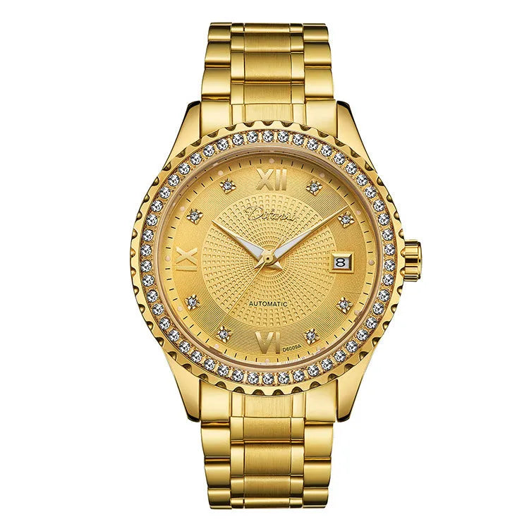 Fashionmonger men's automatic mechanical watch with waterproof luminous features and 13mm case