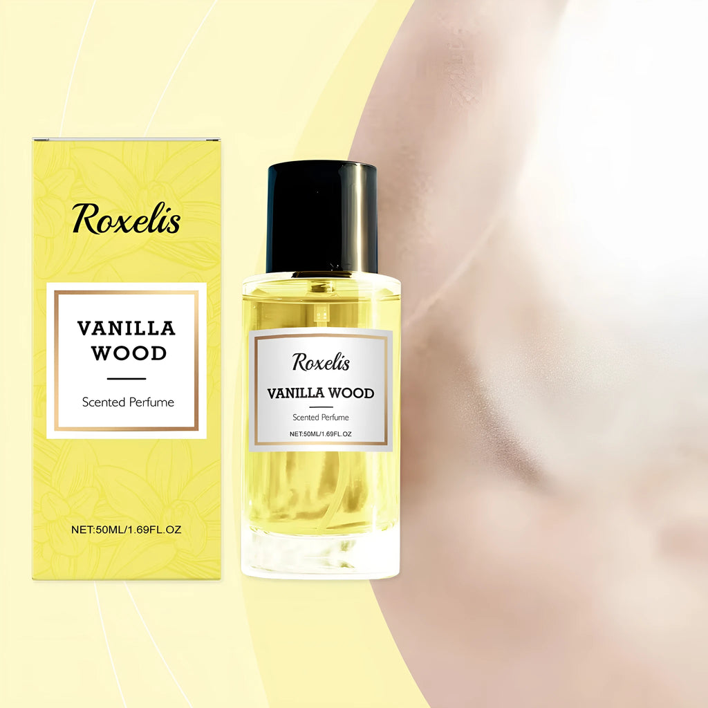 50ml perfume bottle with vanilla and musk fragrance for women and men
