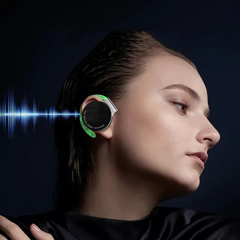 Black sports wireless Bluetooth earphones with ear plug design for gym use