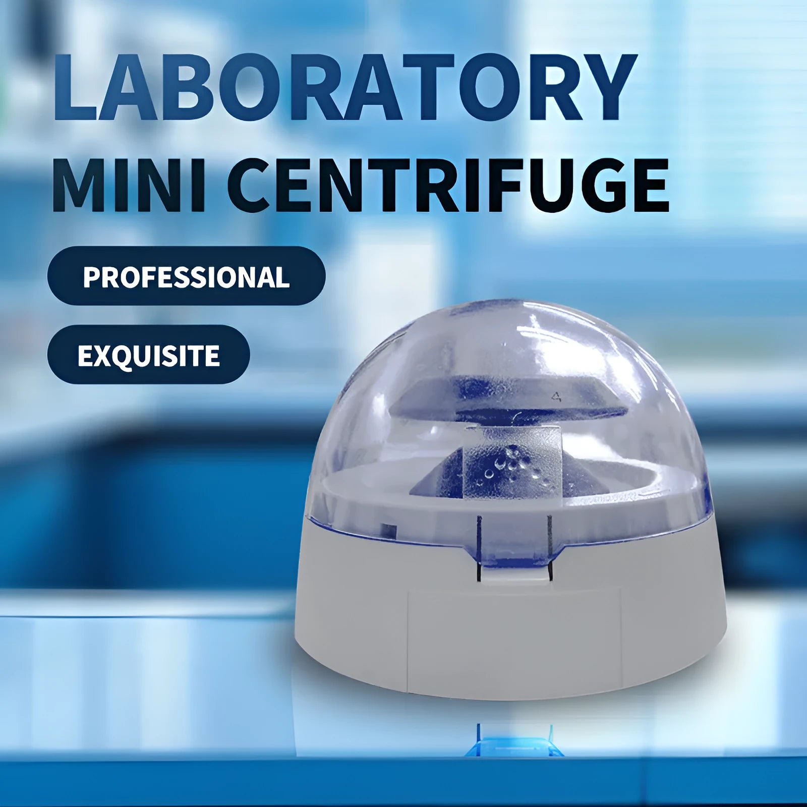 Mini laboratory centrifuge with 7000 RPM speed on benchtop