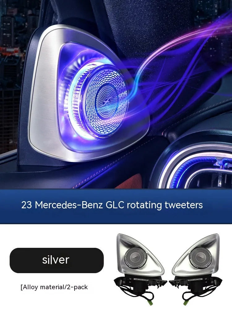 Mercedes-Benz GLC X254 Burmester replacement speaker pair with rotating tweeter.
