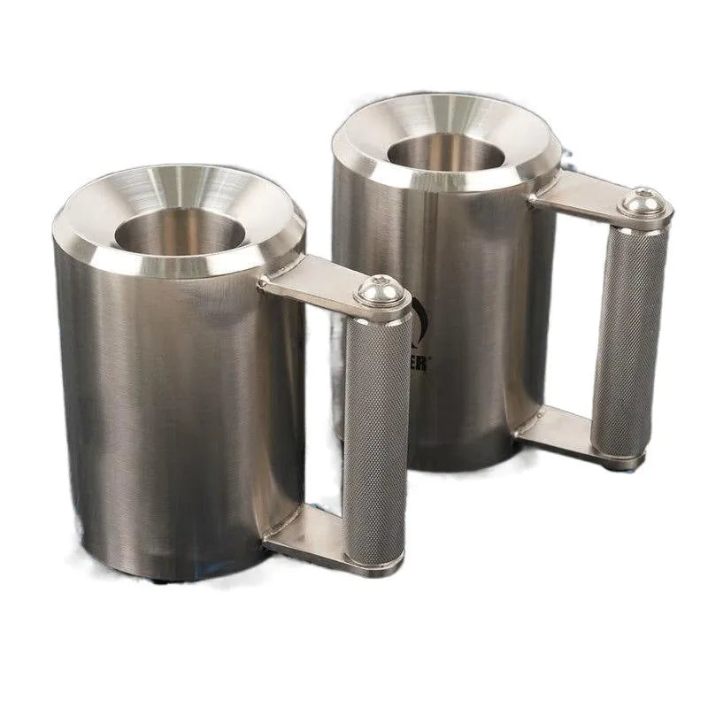 8kg stainless steel dumbbell cup overweight in silver colour for dumbbell bars