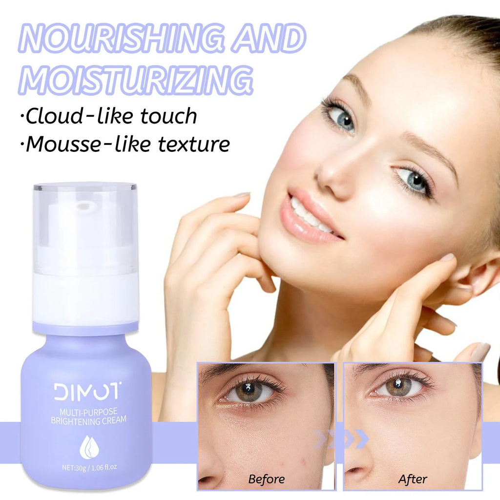 30ml moisturising cream and make-up primer tube with gentle care formula for all skin types