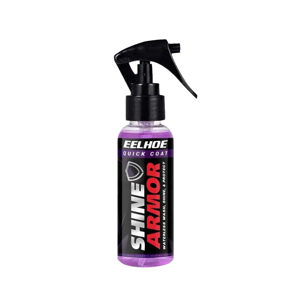 Purple microplated crystal car coating spray bottle for automotive paint protection