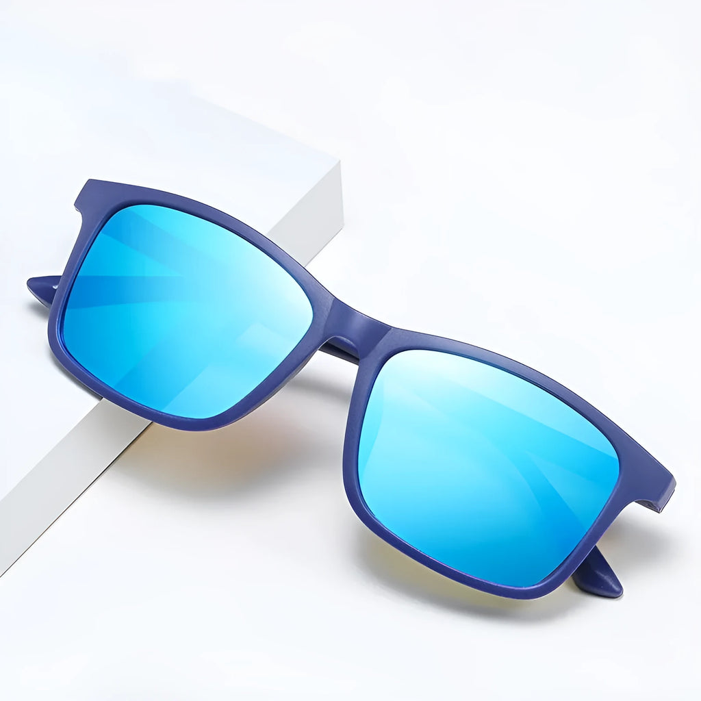 New polarized sunglasses for men outdoor driving cycling with blue frame ice blue option