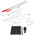 9-piece automotive maintenance tool set with air pump wedge and plastic pry tools