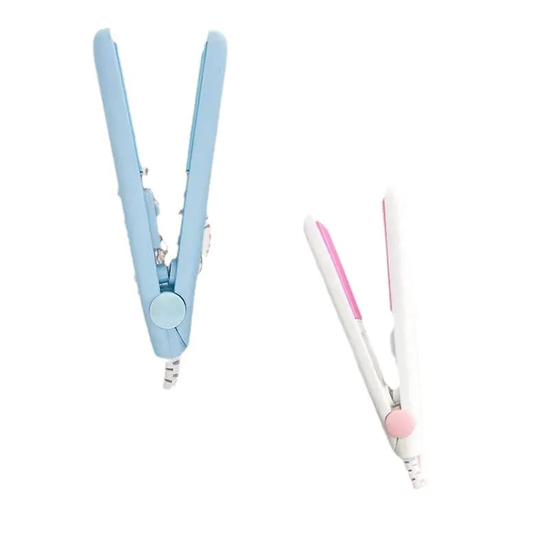 Mini hairdressing splint hair straightener with storage box in multiple colour options