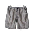 Men's quick-drying polyester sports shorts in 236 blue, straight-leg cut, side view