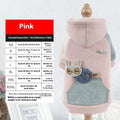 Cotton pet sweatshirt for dogs and cats available in brown, green, and pink colours