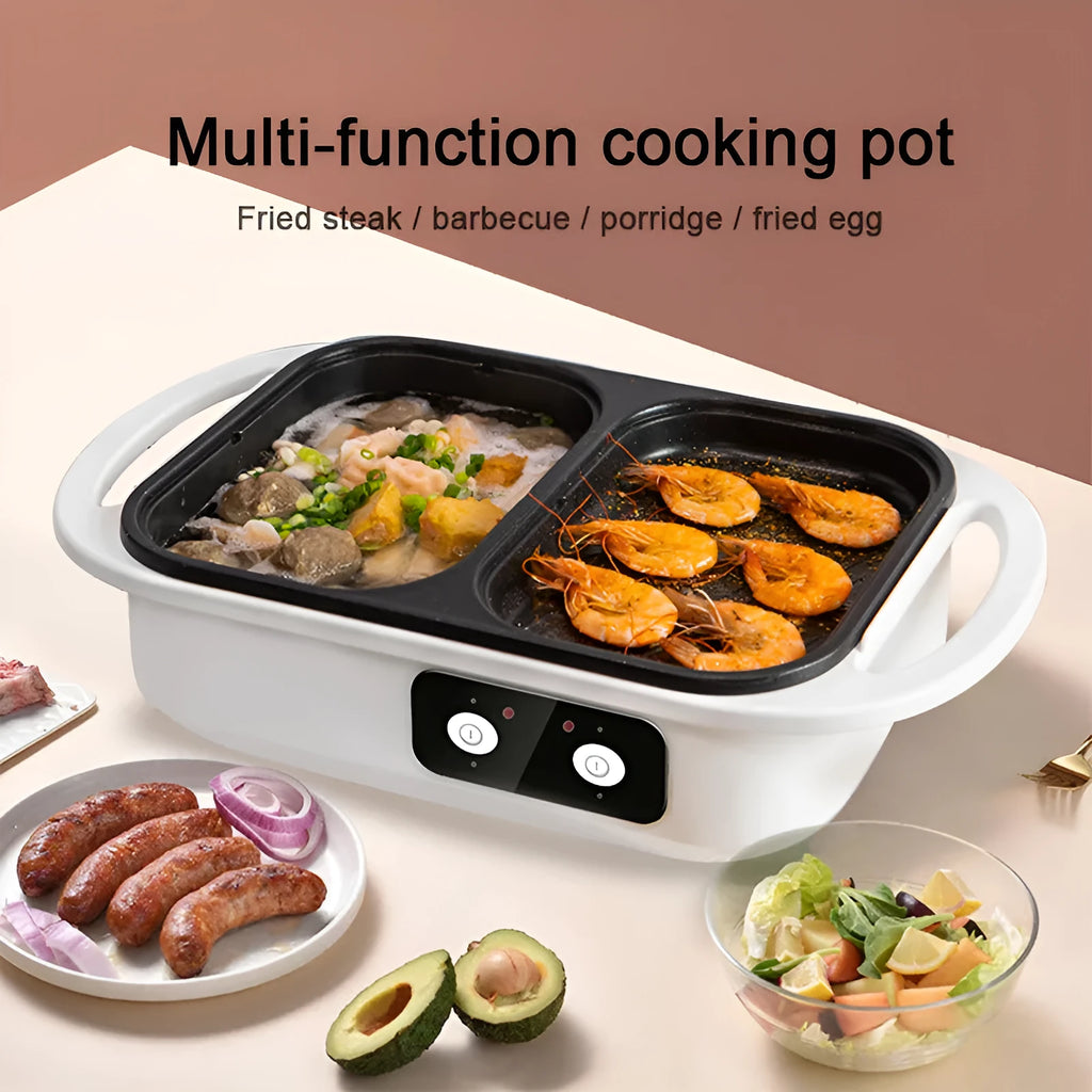White household electric caldron frying oven with mechanical controls for 2-3 person meals