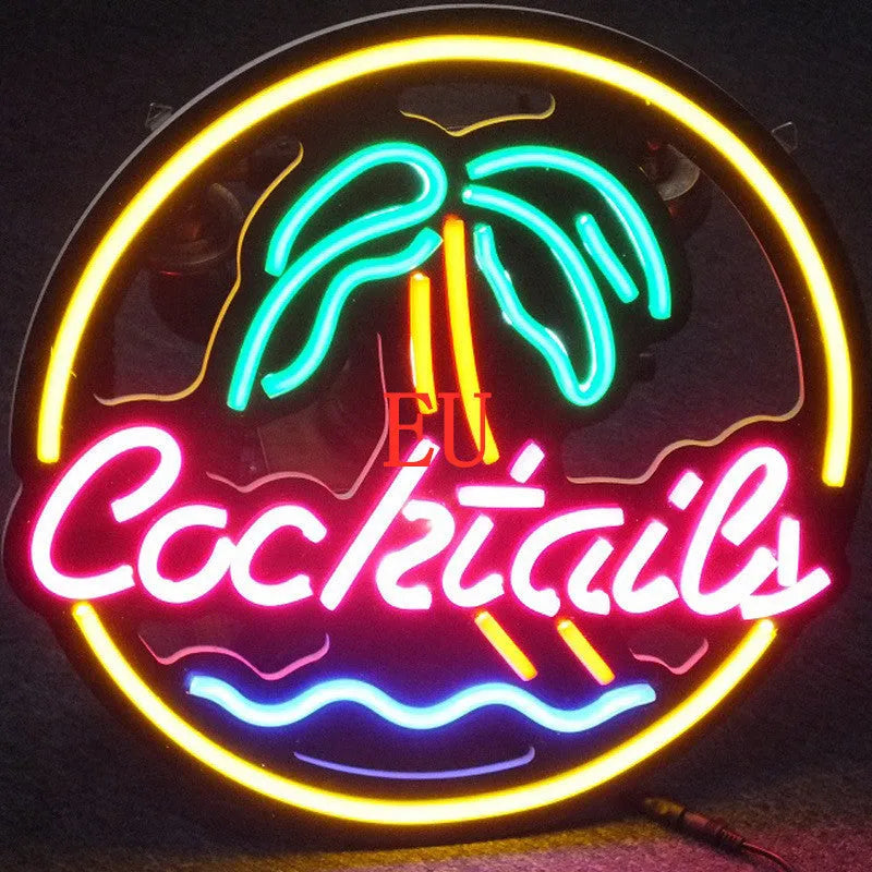 LED coffee neon billboard with PVC shell and mixed colour lighting