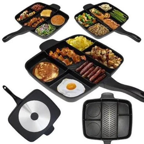 MasterPan 5 in 1 multifunctional frying pan bakeware 38x56cm non-stick aluminium oven safe