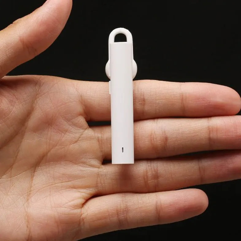 Wireless Bluetooth headset 5.6cm compact black on white background