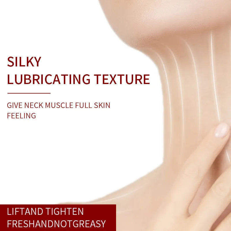 Tube of wrinkle neck cream with a roller ball applicator attached to the cap.