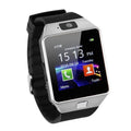Bluetooth smart watch with 1.54 inch TFT screen, black silicone sporty strap on wrist, showing display