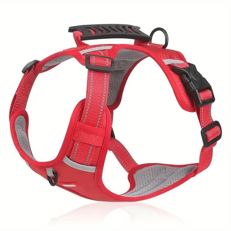 Adjustable dog chest harness traction rope in multiple colours with breast strap