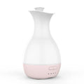 White ultrasonic aromatherapy vase diffuser with colourful LED night light and water tank
