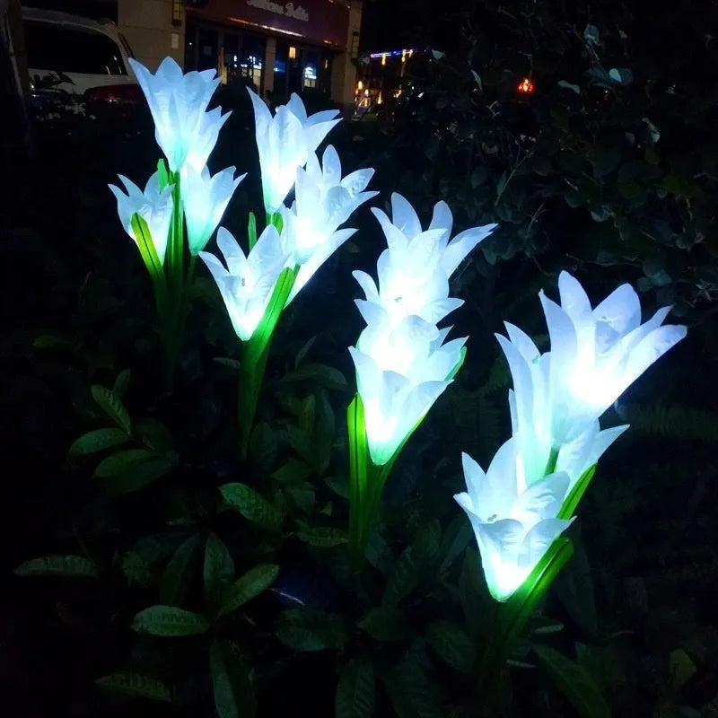 Solar lawn lamp flower shape 0.5W IP65 for courtyard garden pathway decoration with dandelion design