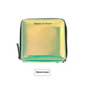 Korean style short folding women's wallet in three colour options with 11cm dimensions