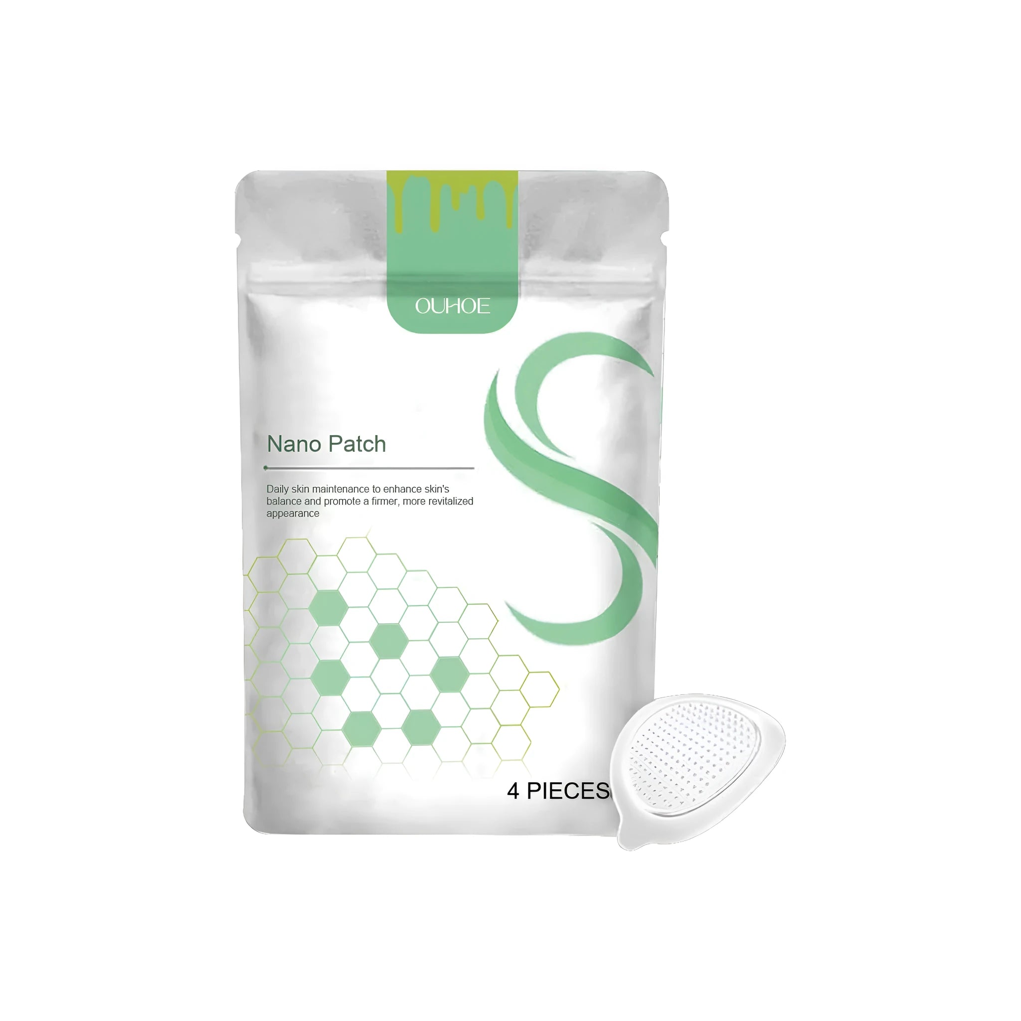 Pack of four micro needle body shaping patches with natural bee venom and botanical ingredients.