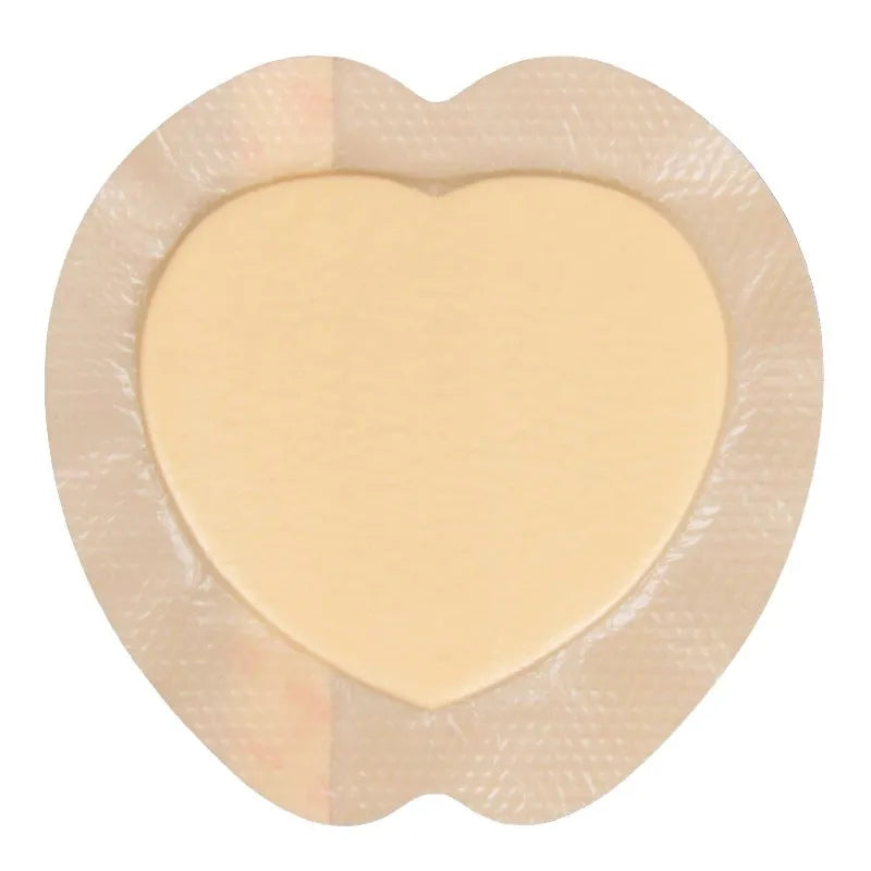 Large skin-colour silicone bedsore dressing for pressure sore prevention