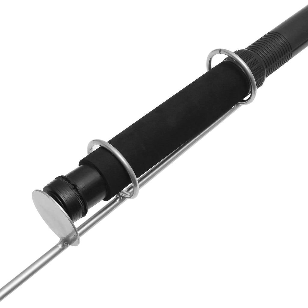White LED fishing rod light with telescopic pole and remote controller for outdoor illumination