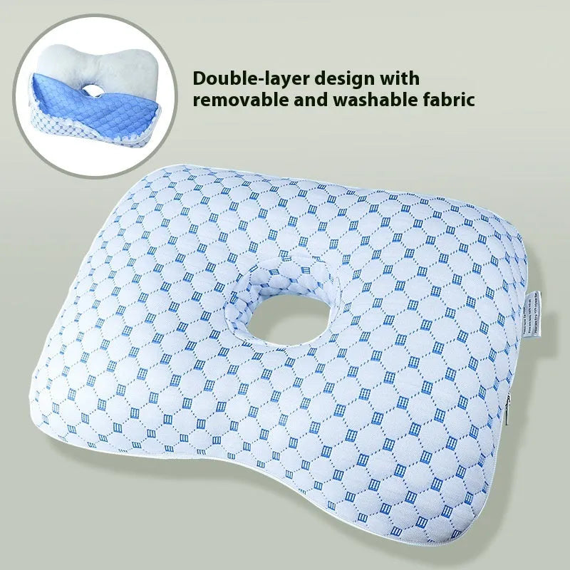 Beauty salon single hole ear pillow with detachable cover in new Chinese style design