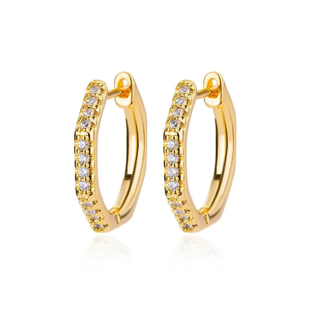 Women's copper geometric butterfly earrings with diamond treatment in multiple colour options