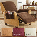 Polyester sofa cushion cover in lamb wool beige colour on a sofa.