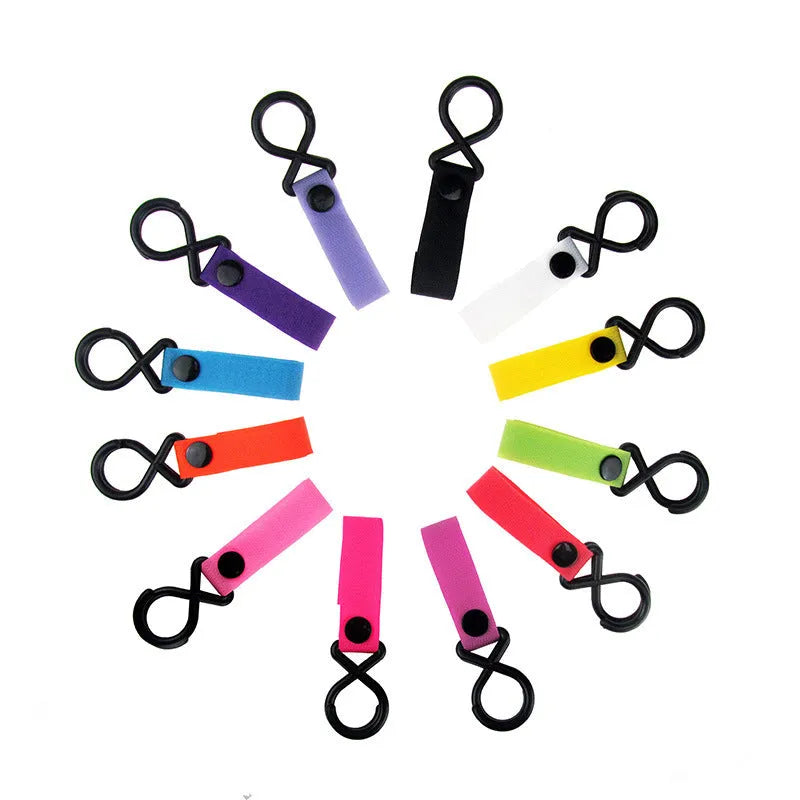 Nylon luggage velcro hook in assorted colours on an independent OPP pack.