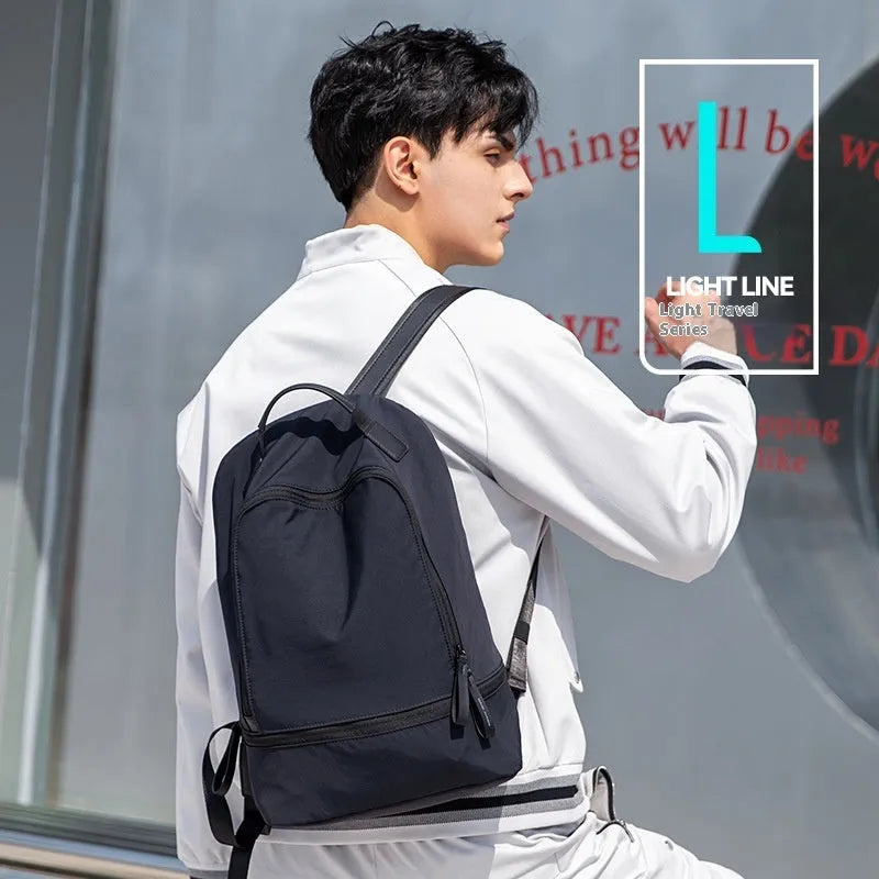 Lightweight Oxford cloth travel backpack in solid colour with below 20 litre capacity