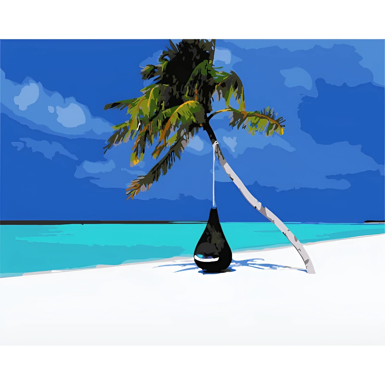 DIY Drawing Digital Suite canvas print, 40x50cm, machine printed, Kz918 style colour, no frame
